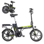 AVDLEU - Vélo Électrique Pliable - Roues 16" - Moteur 250W 25km/h - Batterie 36V 11.4Ah - Autonomie 40-80km (Mode ASSIST) - Noir