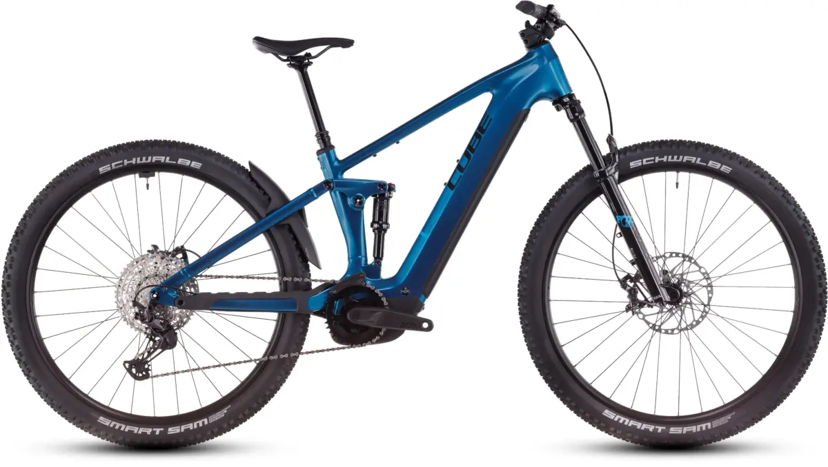 Cube Stereo Hybrid ONE22 SLX 800 bleu électrique et noir (2025) – Image 1