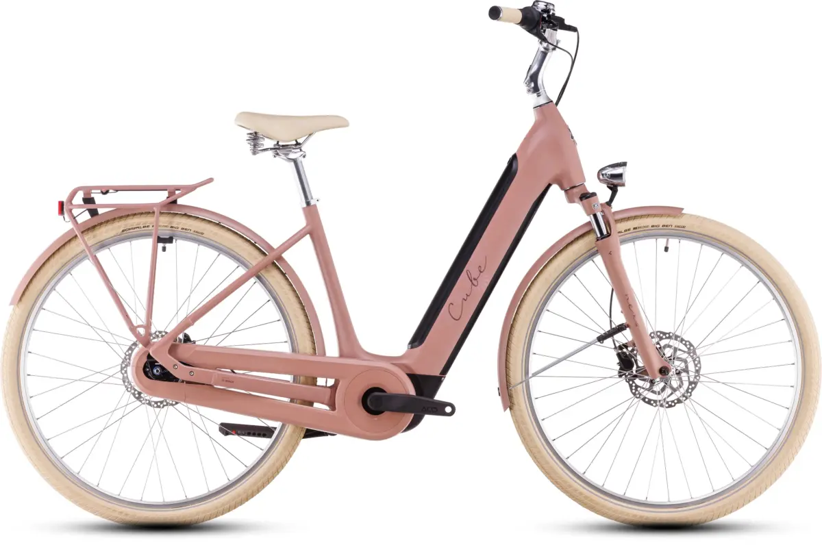 Cube ella Hybrid 500 Easy Entry vieux rose et prune (2025) – Image 1