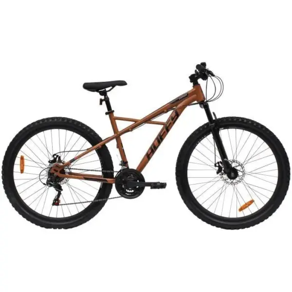 Velo VTT Huffy Korros 27.5" Semi-Rigide - Shimano 21 vitesses - Marron