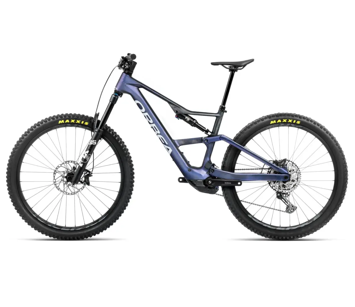 Orbea RISE LT M20 420W Tanzanite Carbon View - Carbone Brut – Image 2
