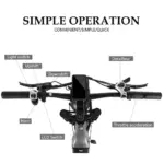 CMACEWHEEL V20 750W 20" Fat Bike électrique avec Capteur de Couple 960Wh SUV E-bike – Image 8
