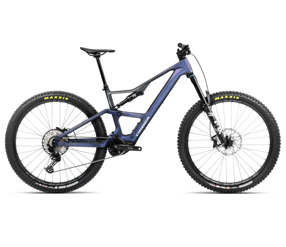 Orbea RISE LT M20 420W Tanzanite Carbon View - Carbone Brut – Image 1