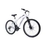 Velo VTT Huffy Extent pour filles 26" Semi-Rigide Vélo de montagne - Shimano 18 vitesses - Blanc - 13ans+ – Image 2