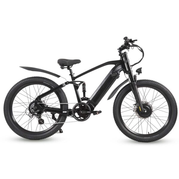 CMACEWHEEL AL26 MAX 500W*2 Moteur Double VTT Électrique 26" 816Wh EMTB Batterie 48V 17Ah
