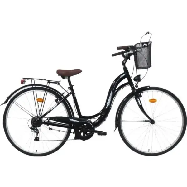 Vélo ville 28’’ ALIZEE type VTC avec cadre aluminium, 7 vitesses et équipement city complet