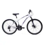 Velo VTT Huffy Extent pour filles 26" Semi-Rigide Vélo de montagne - Shimano 18 vitesses - Blanc - 13ans+ – Image 3
