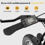 RCB 26" Vélo Électrique Urbain avec APP, 7 Vitesses, Autonomie 30-50 km, Double Frein à Disque, Sacoche Étanche Offerte – Image 3