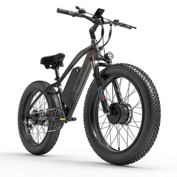 Lankeleisi MG740 PLUS 1000Wx2 26" Fat Bike Dual Motor E-Mountain Bike EMTB 20Ah Samsung Batterie