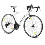 Hiland Véloe Route Course 700c Racing Bike City-Véloe de Route Ville avec 14 Vitesses-Transmission 57cm-Blanc