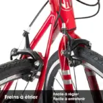 Hiland Vélo de route 28",14 vitesses,cadre en aluminium700c,Cyclisme sur route,pour hommes et femmes,Rose – Image 4