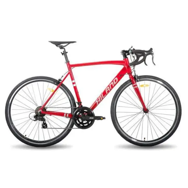 Hiland Vélo de route 28",14 vitesses,cadre en aluminium700c,Cyclisme sur route,pour hommes et femmes,Rose