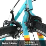 Hiland Vélo de route 28",14 vitesses,cadre en aluminium 700c,vélo de ville,pour hommes et femmes,M,Vert – Image 3