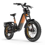 Lankeleisi RX800 Plus Version 2025 1000W Vélo Fat 20" 960Wh Vélo électrique tout suspendu avec Capteur de Couple Batterie 48V 20Ah SUV VTT électrique