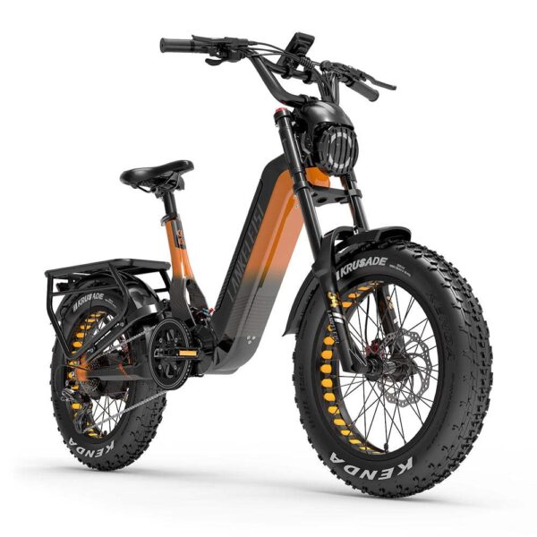 Lankeleisi RX800 Plus Version 2025 1000W Vélo Fat 20" 960Wh Vélo électrique tout suspendu avec Capteur de Couple Batterie 48V 20Ah SUV VTT électrique