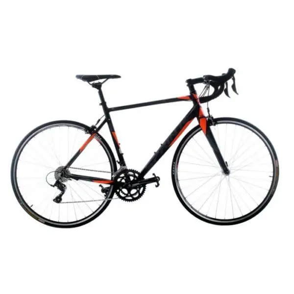 MONZA ELITE 28"x530, Vitesses 2X9 SORA, Cadre Noir MATT, Gris-Neon ORANGE