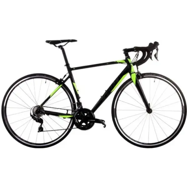 MONZA TEAM 28"x550, 2X11 Vitesses, Cadre noir MATT, Noir-Neon vert