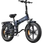 ENGWE ENGINE Pro 2.0 Autonomie 110km Batterie 52V16Ah Tout suspendu Pneus snow 20 pouces VTT Fat bike Noir – Image 6
