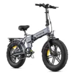 ENGWE ENGINE Pro 2.0 Autonomie 110km Batterie 52V16Ah Tout suspendu Pneus snow 20 pouces VTT Fat bike Noir – Image 3