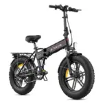 ENGWE ENGINE Pro 2.0 Autonomie 110km Batterie 52V16Ah Tout suspendu Pneus snow 20 pouces VTT Fat bike Noir – Image 4
