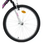 Vélo VTT 26'' Tout Suspendu Femme - Cadre Suspendu - Fourche télescopique - 18 Vitesses - Freins V-Brake – Image 3