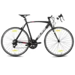 Hiland Vélo hybride urbain 28 pouces – Unisexe – Course urbaine �� Vélo de route – 14 vitesses – Cadre 530 mm – Noir