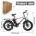 CMACEWHEEL T20 750W 20 "gros vélo électrique VTT Cargo e-bike batterie 17Ah – Image 4