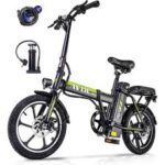 AVDLEU - Vélo Électrique Pliable - Roues 16" - Moteur 250W 25km/h - Batterie 36V 11.4Ah - Autonomie 40-80km (Mode ASSIST) - Noir