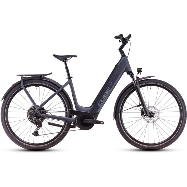 Cube Touring Hybrid Pro 625 Easy Entry gris métallisé et chrome (2025)