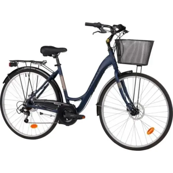 Vélo de ville 28'' en aluminium de Taille M équipé de 18 vitesses, potence réglable, dérailleur Shimano et double freins à disque !