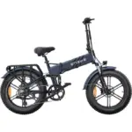 ENGWE ENGINE Pro 2.0 Autonomie 110km Batterie 52V16Ah Tout suspendu Pneus snow 20 pouces VTT Fat bike Noir – Image 8