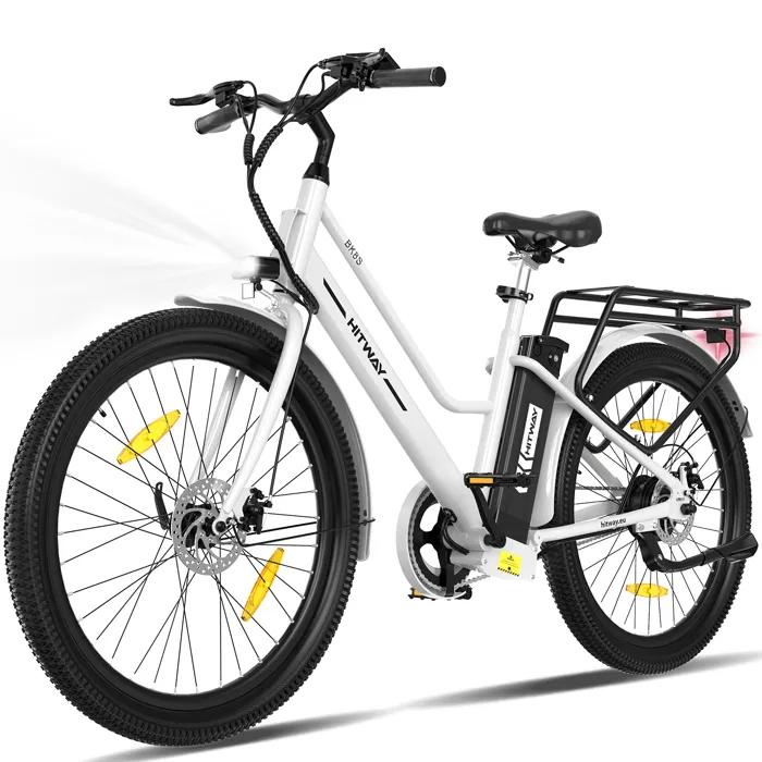 hitway-velo-electrique-26-blanc-moteur-250w-b - EBIKE ACCESSORY - Site officiel